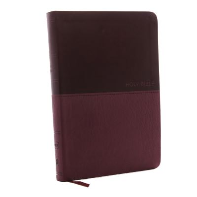 NKJV, Value Thinline Bible, Large Print, Burgundy Leathersoft, Red Letter, Comfo