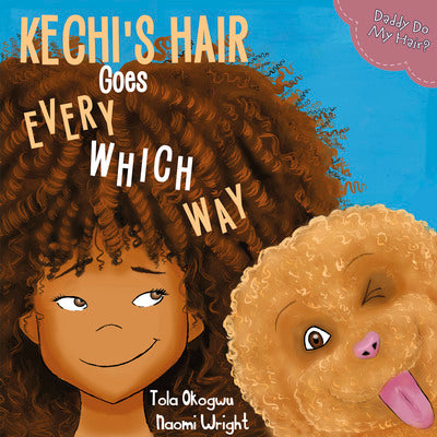 Kechi's hair goes every which way