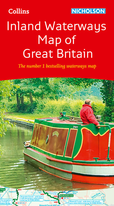 Collins Nicholson Inland Waterways Map of Great Britain